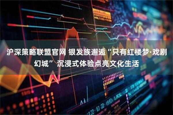 沪深策略联盟官网 银发族邂逅“只有红楼梦·戏剧幻城” 沉浸式体验点亮文化生活